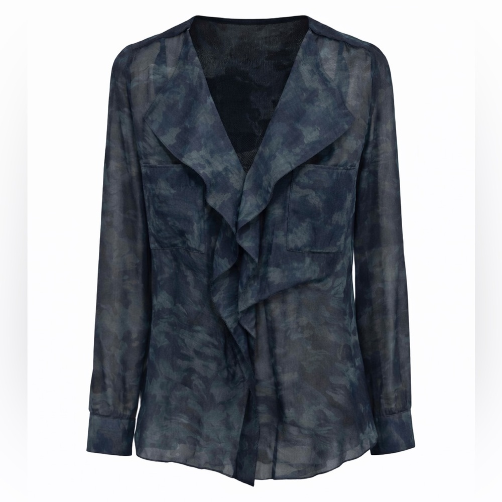 Babaton Silk Ruffle Blouse
